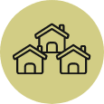 Icon of three houses